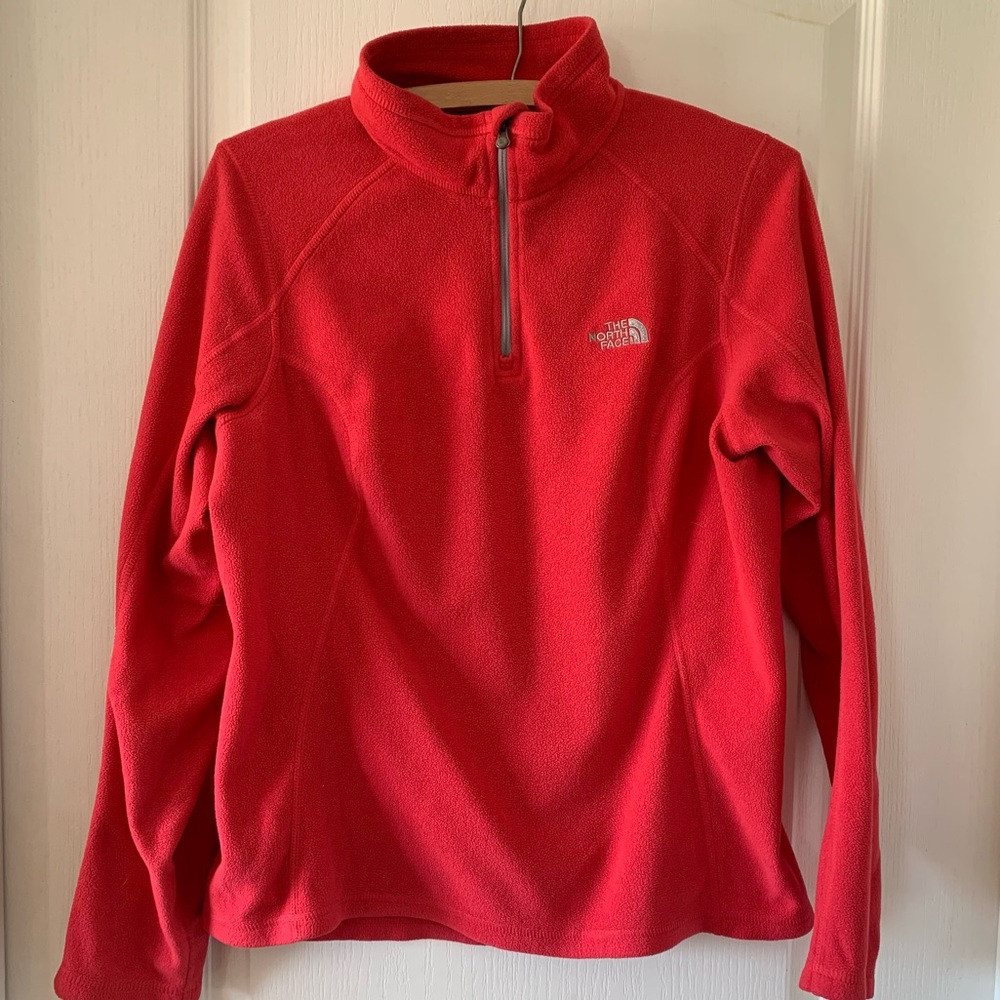 The North face coral quarter zip pullover